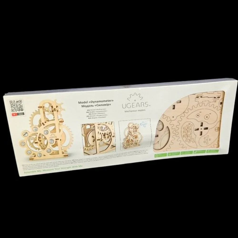UGEARS Mechanical‎ Model Dynamometer DIY Kit For Collectors 48 Pcs Age 14+ New